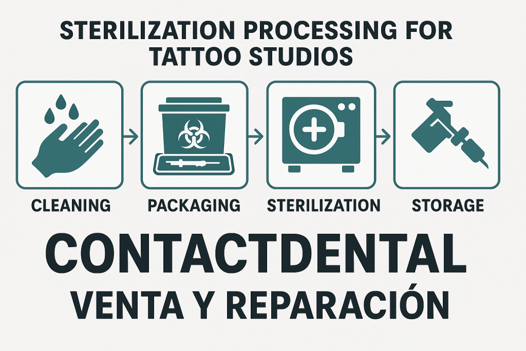 Esterilización de equipos de tatuajes